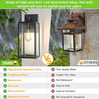 MAXvolador Outdoor Wall Sconce, Extra Large Exterior Waterproof Wall Lantern - Image 4