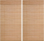 2 Pcs Cordless Bamboo Roman Shades by DoubleFill