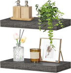 HOOBRO Floating Shelves for Wall, Wall Mounted Shelf Set of 2, 15.7" Hanging - Image 9
