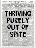 noxozoqm Black And White Newspaper Poster Fashion Fun Motivational Quote Wall by Unknown