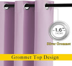 NICETOWN Room Darkening Patio Sliding Door Curtains 84 inch Length, Grommet - Image 5