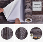 WENMER 17.71" x 197" Grey Wood Peel and Stick Wallpaper - Image 6