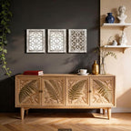 Set of 2 13x17 Inch Rectangular Shatterproof Decorative Wall Mirrors, Boho - Image 5