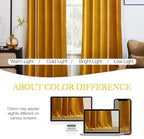 NICETOWN Yellowish Gold Velvet Curtains 84 inches Long - Image 6