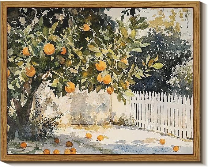 InSimSea Framed Canvas Wall Art Vintage Decor, Classic Rustic Farmhouse Wall by InSimSeaArt