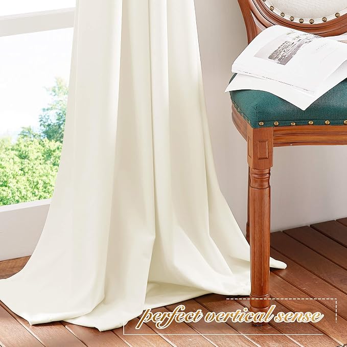 NICETOWN Luxury Velvet Curtains 72 inches, Sound Reducing Heavy Matt Solid Rod - Image 6