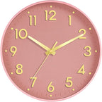 Mosewa Wall Clock 10 Inch, Battery Operated Silent Non-Ticking Modern Analog by MOSEWAWALLCLOCK