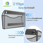 MINDEPOT Magnetic Wall File Organizer, Hanging Wall Mounted File Folder Binder - Image 4