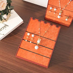 Wallercity Crinkle Creative Orange Flocking Fabric Wallpaper Peel and Stick - Image 3