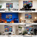 FurnoFlexArt Acoustic Panels Tiles Decorative Room Sound Proof Foam Absorbing - Image 7