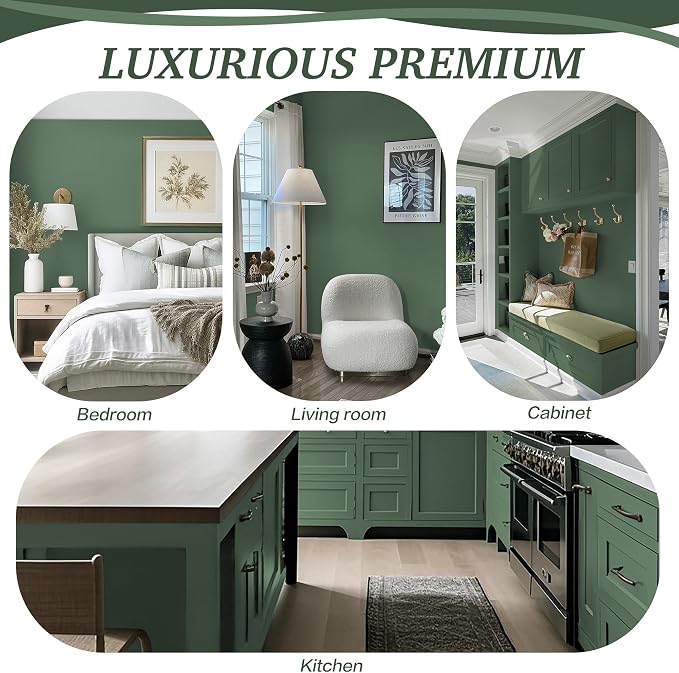 Dimoon 17.7''x393'' Peel and Stick Wallpaper Green Contact Paper - Image 6
