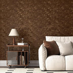 Wallercity Deep Brown Velvet Peel and Stick Wallpaper Self Adhesive Felt Sheets - Image 6