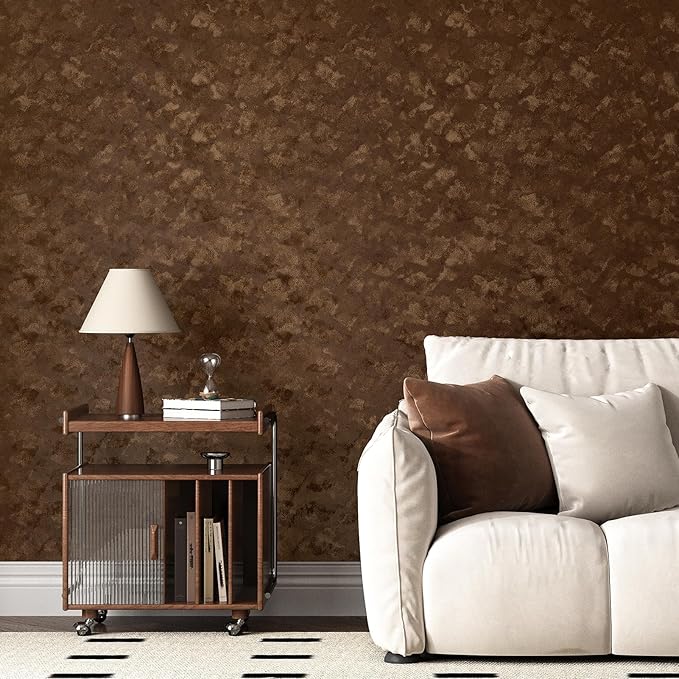 Wallercity Brown Velvet Drawer Liner Self Adhesive Velvet Fabric Wallpaper Peel - Image 6