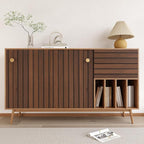 VEELIKE Walnut Wooden Slat Wallpaper Peel and Stick Waterproof Dark Wood - Image 7