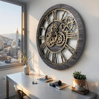 ImprovingLife The Gears Clock The Original Real Moving Gear Wall Clock Vintage - Image 2