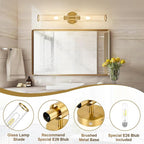 Morauroral Gold Battery Operated Wall Sconces Set of 2, Rechargeable Wall Lights - Image 6