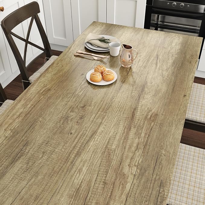 WESTICK Brown Wood Contact Paper Removable Wooden Wallpaper Self Adhesive Wood by WESTICK