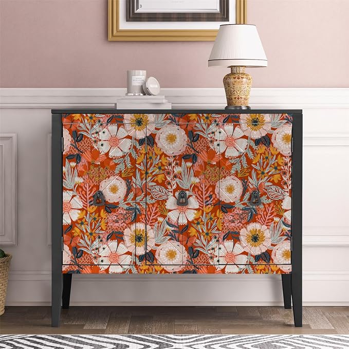 HAOKHOME Boho Peel and Stick Wallpaper Floral Wall Paper Removable - Image 5