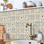 Wudnaye Bohemian Wallpaper Peel and Stick Faux Tile Contact Paper 17”×393” Tile - Image 6
