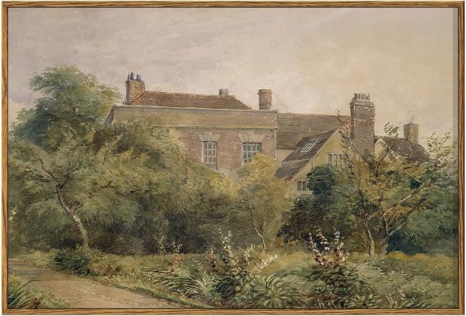 InSimSea Framed Canvas Wall Art Vintage Decor, Home Decor Classical Scenery by InSimSeaArt