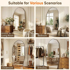 Antok Full Length Mirror, Free Standing Wall Mounted or Leaning Full Body Mirror - Image 8