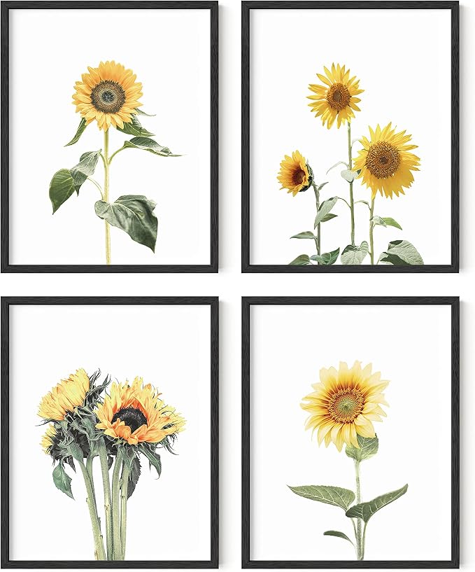 HAUS AND HUES Sunflower Posters by HausandHuesArtPrints