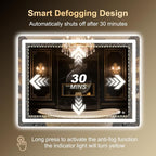 LED Bathroom Mirror, Smart Anti-Fog, Stepless Dimmable - Image 6