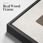 Extra Large Framed Neutral Abstract Wall Art, Vertical Modern Canvas Prints - Image 5
