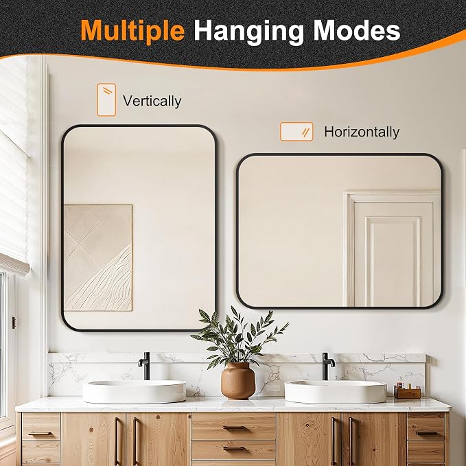 Delma Bathroom Vanity Mirror, High-Definition Bathroom Mirror, Versatile - Image 7