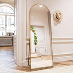 HARRITPURE 64"x21" Arched Full Length Mirror Free Standing Leaning Hanging by HARRITPUREHome