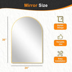 Delma Arched Bathroom Mirror, Living Room and Entryway - Image 5