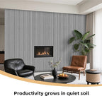 RITOLLO 8 Packs Acoustic Panel 47.2"×23.6" Sound Absorbing Slat Wall Panels - Image 4