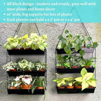 LaLaGreen 16 Inch Wall Mounted Tiered Planter - Image 6