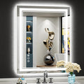 28x36 LED Bathroom Mirror with Lights, Backlit and Front Lit Anti-Fog Lighted by Awandee
