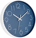 Foxtop 14 Inch Wall Clock Silent Non-Ticking Battery Operated Round Quartz - Image 6