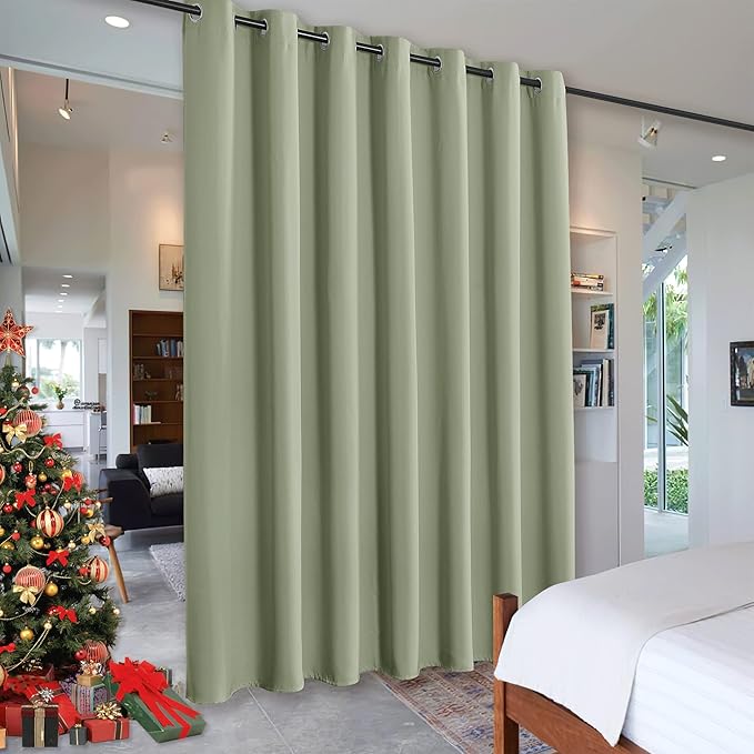 RYB HOME Privacy Curtain for Sliding Glass Door, Light Block Noise Reduce by RYBHOME