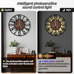 LEIKE Large Wall Clocks with Night Light Battery Operated, Silent Non Ticking - Image 2