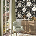 Laatse Boho Wallpaper Peel and Stick Dark Floral Wallpaper - Image 2