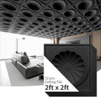 Art3dwallpanels Ceiling Tiles 12 Pack Drop Ceiling Tiles, 24 x 24 Inch High - Image 8