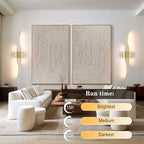 KARTOOSH Battery Operated Wall Sconces Set of Two - Image 3