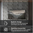 CONCORD WALLCOVERINGS 3D Faux Stone Wall Panels, Lightweight 17.5" x 23.75" PVC - Image 3