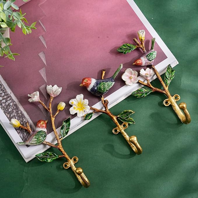 Vintage Wall Hooks Decorative Rack Hangers, 3 Pack Metal Wall Mounted Hook - Image 5