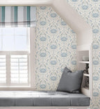 NuWallpaper by WallPops Blue Shellby Peel & Stick Wallpaper - Image 4