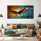 Christian Eagle Wall Art Isaiah 40 31 Poster Bible Verse Wall Decor - Image 3