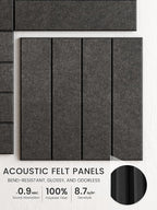 Bumusty Large Cork Board Alternative-48 x 36" Felt Bulletin Board Tiles - Image 3