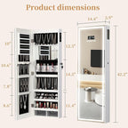 LED Mirror Jewelry Cabinet - Image 6