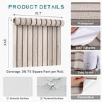 VEELIKE Grey Wooden Slats Peel and Stick Wallpaper Wood Contact Paper - Image 8