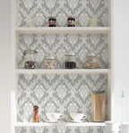 Peel and Stick Wallpaper Grey and White Contact Paper - Image 6