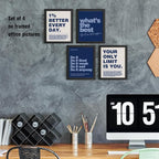 DSHFG Motivational Inspirational Office Wall Art Decor Prints Set of 4 - Image 5