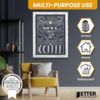 Better Office Products Magnetic Wall Chalkboard, Large Size 18" x 24", Rustic - Image 6